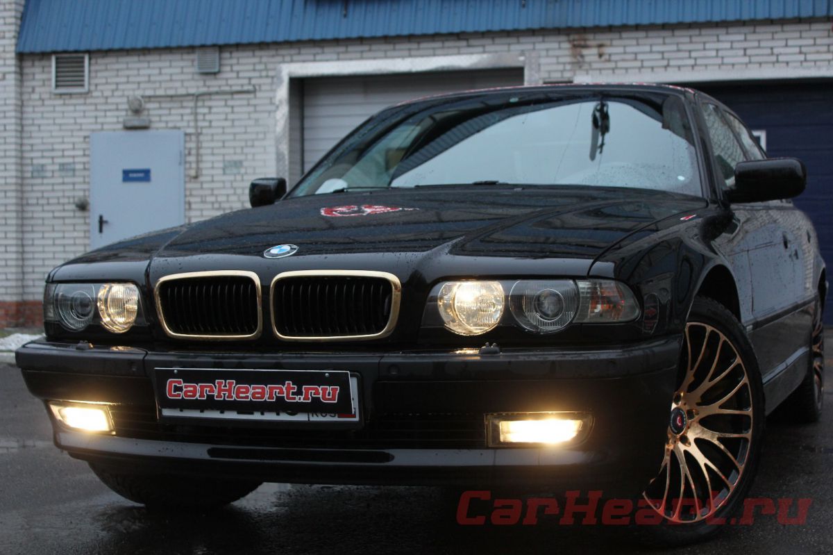 BMW e38, ремонт фар с заменой линз