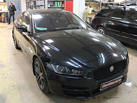 Jaguar XE, замена штатных линз на бидиодные