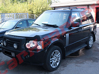 Range Rover Vogue, установка биксеноновых модулей Hella 3 с кольцами BMW Style