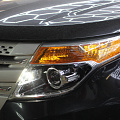 Ford Explorer V - Замена штатных ксеноновых линз на современные диодные модули, восстановление прозрачности стекол фар