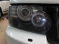 Range Rover Vogue, заменили штатные модули на Hella 3r bi-led