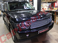 Range Rover Vogue, установка монодиодных линз Koito и ксеноновых Bosch