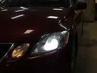 Lexus GS - ремонт фар, замена линз на biled, ремонт птф