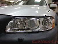 Volvo XC70, замена линз на Hella R и двухрежимных светодиодных ламп Morimoto