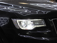 Jeep Grand Cherokee, замена штатных линз на бидиодные, восстановление стекол фар