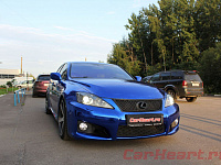 Lexus IS F, оклейка авто в синий хром
