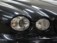 Jaguar x-type. Установка Bi-led линз, led ПТФ, led в габарит/поворот.