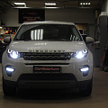 Land Rover Discovery - Замена штатных линз на яркие светодиодные модули, восстановление стекол фар, бронирование стекол защитной пленкой