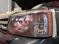 Range Rover Sport, замена штатных модулей Hella 2 Classic на Hella 3R