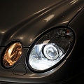 Mercedes-Benz E-class - Замена штатных линз на яркие светодиодные, восстановление прозрачности стекол фар