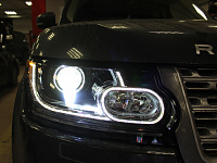 Range Rover L405, светодиодные модули, полировка и оклейка