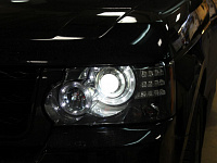 Range Rover Vogue, заменили линзы на свежие Bosch