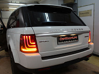 Range Rover Sport, замена штатных линз на Hella 3R и доработка фонарей