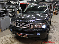 Range Rover Sport, установка противотуманных фар