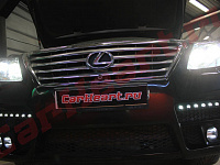 Lexus LX 570 в обвесе Khann, замена ДХО, ПТФ и доп. линза в дальний