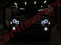 Range Rover Sport, замена штатных модулей Hella 2 Classic на Hella 3R