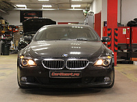 BMW 6-Series Замена штатных линз на бидиодные модули, замена стекол фар на новые, восстановление стекол поворотников