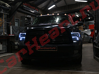 Dodge Ram 1500, квадроксенон и световоды в качестве габаритов