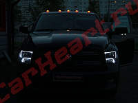 Dodge Ram 1500, квадроксенон и световоды в качестве габаритов
