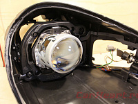 Porsche Cayenne 957, Hella 3, Morimoto Match Box, замена бленд и покраска масок