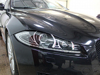 Jaguar XJ, полировка и бронирование фар