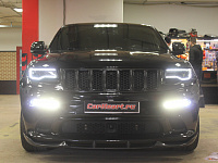 Jeep Grand Cherokee SRT, замена линз, полировка кузова и керамика, антихром