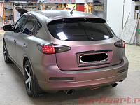 Infiniti EX35, полная оклейка кузова пленкой цвета Aubergine Bronze Matt