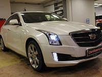 Cadillac ATS, замена линз на bi-led