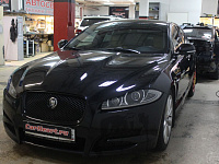 Jaguar XJ, полировка и бронирование фар