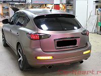 Infiniti EX35, полная оклейка кузова пленкой цвета Aubergine Bronze Matt