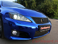Lexus IS F, оклейка авто в синий хром