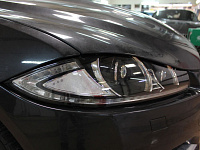 Jaguar XF, вместо штатных линз установили комплект модулей Optima biled professional