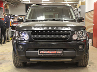 Land Rover Discovery 4, рестайлинг, замена линз на бидиодные