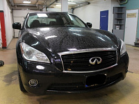 Infiniti M, замена штатных линз на Hella 3R