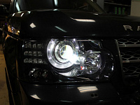 Land Rover Range Rover III, заменили штатные линзованные модули на Al Bosch 3r