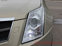 Cadillac SRX, замена штатных ламп дневных ходовых огней