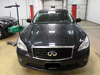 Infiniti M, замена штатных линз на Hella 3R