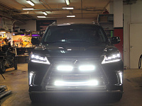 Lexus LX, установка балок водительского света